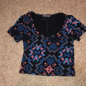 Patterned crop top